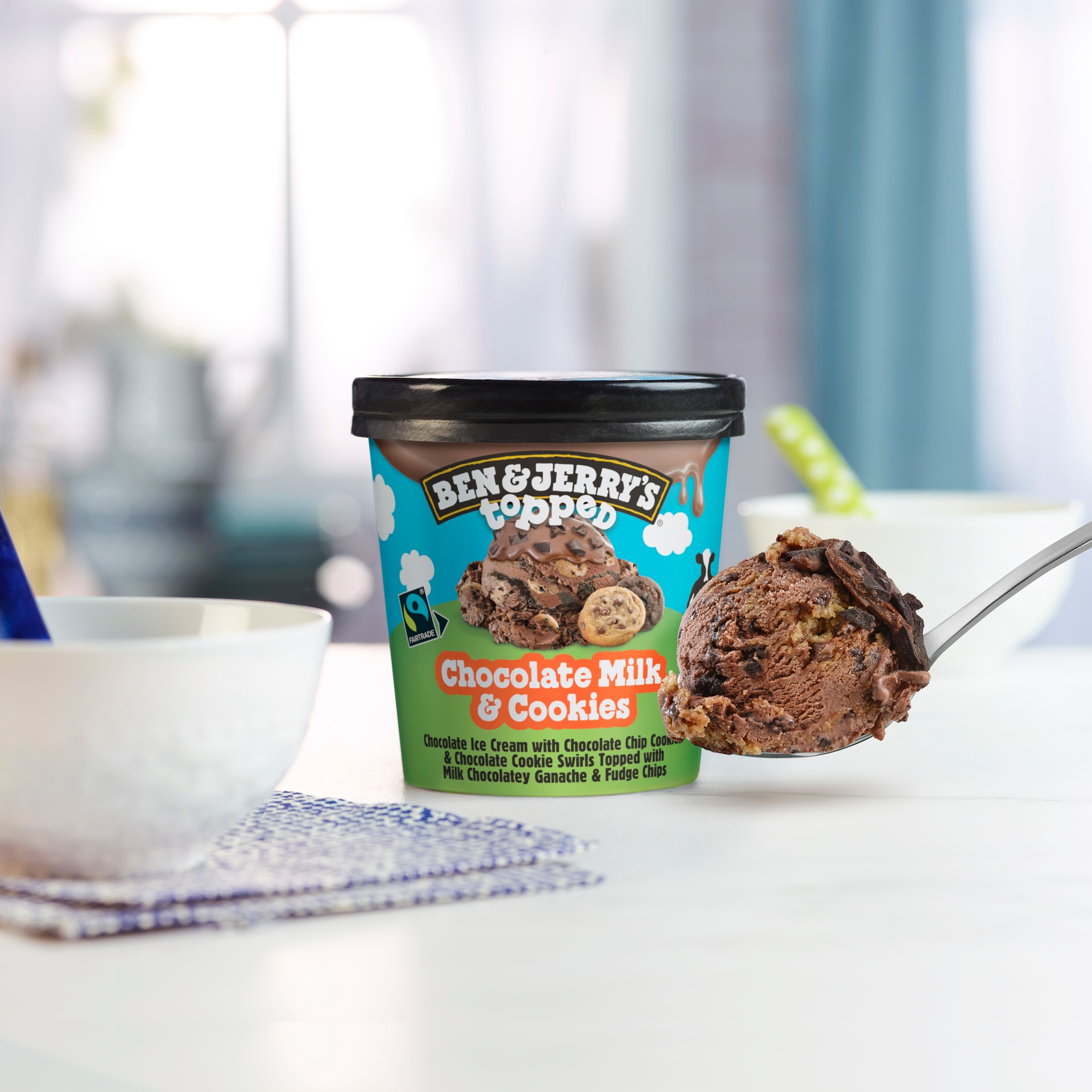 Chocolate Milk & Cookies Topped | Ben & Jerry's